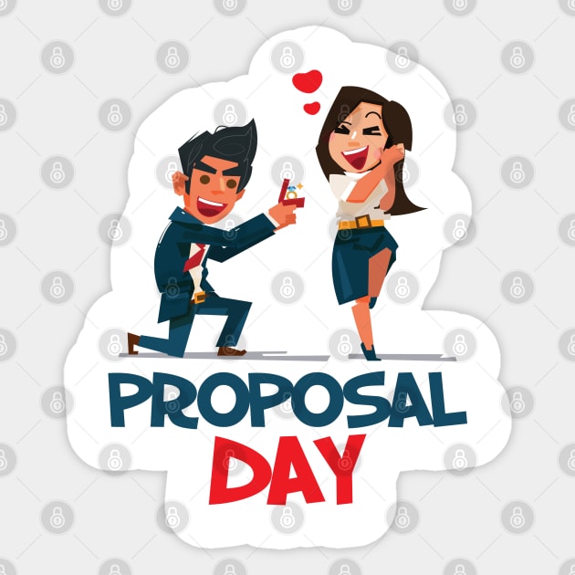 20th March - Proposal Day Sticker by fistfulofwisdom